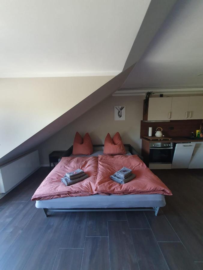 Neumuehler Hof- Ferienwohnung "Benjamin" Mit Grosser Privater Dachterasse Und Guter Anbindung In Die City Schwerin  Eksteriør bilde