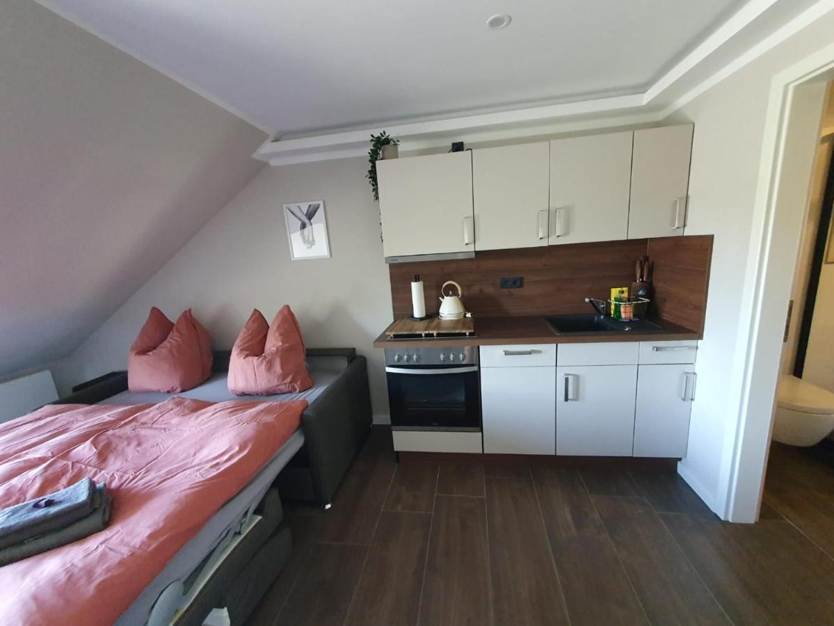 Neumuehler Hof- Ferienwohnung "Benjamin" Mit Grosser Privater Dachterasse Und Guter Anbindung In Die City Schwerin  Eksteriør bilde